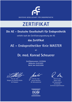 Zertifikat Knie Master